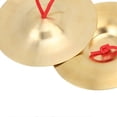 thumbnail image 4 of Paire d'instruments de percussion en laiton avec cymbales Crash, outil pédagogique, jouet pour enfants et adultes, 4 of 4