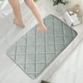 thumbnail image 4 of sruoe Bath Mat Rugs, Bath Mats for Bathroom Floor, Extra Absorbent Quick Dry Bathroom Mats, Washable Bath Rugs and Mats, Bath Carpet for Shower, Polyester, Gray, 4 of 5