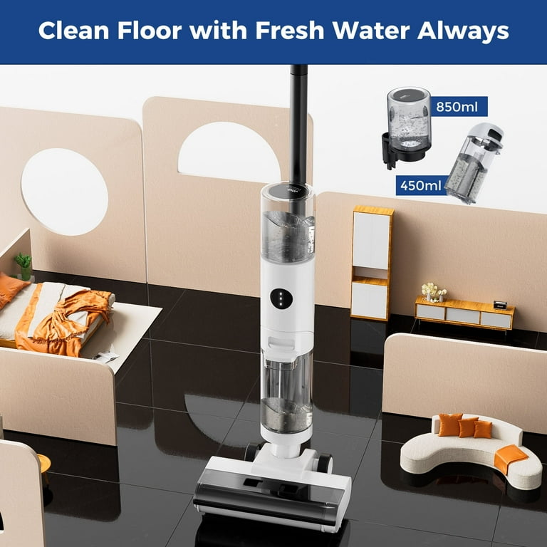 掃除機・クリーナー flad Smart Vacuum Cleaner JONR ED12 Smart Cordless Floor Washer, 4-in-1 Vacuum Cleaner and