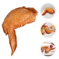 thumbnail image 4 of 3 piezas de alitas de pollo asadas falsas, adorno decorativo de alitas de pollo horneadas, modelo de comida artificial, 4 of 8