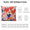 thumbnail image 5 of Awypu Valentines Day Love Heart Throw Pillows Cover Pink Valentine's Pillow Covers Mothers Day Wedding Decorative Pillow Case Gift for Girls Women Outdoor Bedroom Couch Sofa Decor, 5 of 5