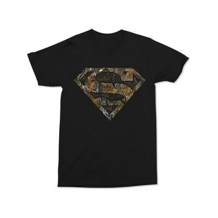 Superman Mens Graphic Short Sleeve T-Shirt Black S