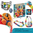 thumbnail image 2 of Kids' DIY Electric Light-Up Anti-Gravity Train Set with Flexible Track: 23-Piece Rail Kit for Creative Assembly, Educational Toy Enhancing Spatial Skills & Problem-Solving – Compact, Safe Plastic, 2 of 5