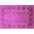 thumbnail image 1 of Ahgly Company Indoor Rectangle Oriental Purple Industrial Area Rugs, 2' x 5', 1 of 4