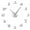 Silver,27inch, variant on Pair Dance Sign 3D DIY Wall Clock Gift for Dancer Mute Clock Watch Dance Room Decor Self Adhesive Creative Show Kit Decoration(Black,27inch)
