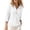 White, variant on FchengtaiS Womens 3/4 Sleeve Waffle Knit Tops Button Down V Neck Shirts Spring Fall Casual Business Outfits