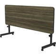 thumbnail image 2 of Correll 24"W x 72"D High Pressure Laminate Top Flip Top Table Hickory Brown, 2 of 7