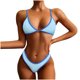 thumbnail image 1 of Moda mujer Sexy sólido vendaje traje de baño Bikini Split traje de baño OAVQHLG576B Store  llm121212, 1 of 7