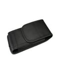 thumbnail image 4 of For Samsung Galaxy S23 Ultra Pouch Case Universal Vertical Canvas with Belt Clip Loop Holster Military Grade Cell Phone Holder Cover - Black, 4 of 7