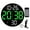 Green, variant on Spencer Large Digital Clock with Remote Control, Desk Wall Mount Clock Alarm Clock for Bedroom, Living Room, Office, Classroom, Farmhouse