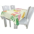thumbnail image 3 of Coolnut Flamingo With Tropical Elements Tablecloth Modern Table Cover for Home Decoration, Spill Proof Cloth Washable for Dinner Picnic, 60"x108", 3 of 6
