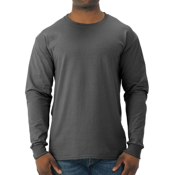JERZEES Jerzees Men's and Big Men's Moisture Wicking Long Sleeve Crew