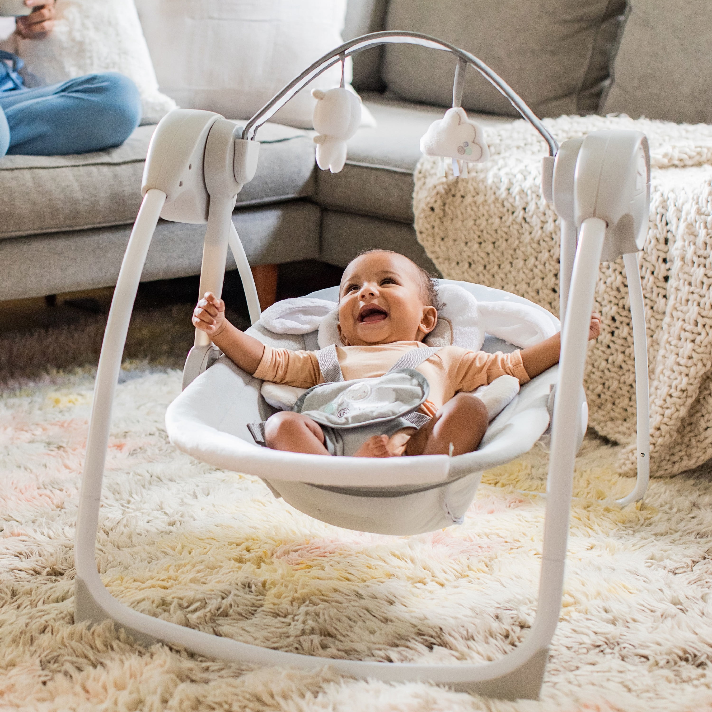 ingenuity comfort 2 go portable compact swing