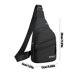 thumbnail image 3 of Bolsa de almacenamiento cruzada, bolsa de pecho de gran capacidad, impermeable y ligera, ideal para deportes al aire libre, viajes, diseño multicompartimento, para mujeres y hombres, viajes, 3 of 7