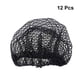 thumbnail image 3 of EeaseMX 12 tapas desechables de malla negra para el cabello, elásticas, de tamaño libre, para cosméticos, cocina, hogar, industrias, hospitales., 3 of 7