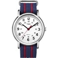 thumbnail image 2 of Reloj Timex Weekender unisex de 38 mm - Caja plateada, esfera blanca con correa deslizante Timex Timex, 2 of 2