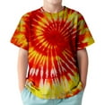 thumbnail image 1 of Hiiyo T-Shirt à Manches Courtes pour Grands Garçons, Col Rond Confortable, Tailles 3-13, 1 of 3