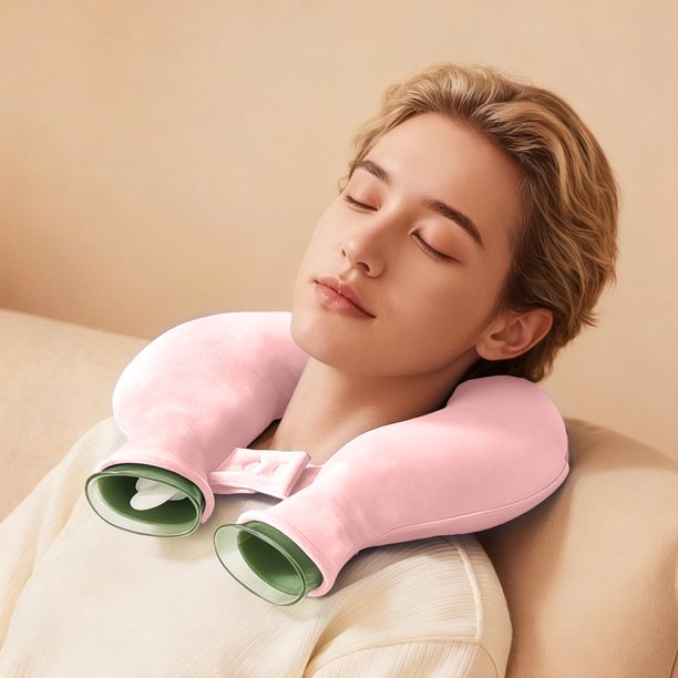 Funda de almohada Bufanda para el cuello Almohada llena de agua Bolsa de agua caliente P VC Almohada de agua caliente