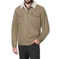 thumbnail image 4 of The American Outdoorsman Sherpa Lined Canvas Trucker Jacket (Driftwood, XL), 4 of 5