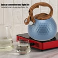 thumbnail image 5 of 3 Liter Whistling Tea Kettle Stainless Steel Teapot With Handle For Induction Stove Electric Ceramic Stove,Tea Kettle,Stainless Steel Teapot Black Pour Over Coffee Kettle Stainless Steel, 5 of 8