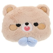 Cute Bear Car Headrest Pillow Plush Auto Pillow Travel Car Vehicles Pillow Universal Car Pillow Breathable Headrest Cushion for Car Vehicles Auto