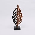 thumbnail image 2 of LiviNest Gold Leaf Table Sculpture: Compact Elegant Décor Accent - 17.5" Aluminum Leaf Art for Living Room Office - Gold & Black Modern Glam Décor, 2 of 5