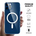 thumbnail image 5 of Funda Magnética Transparente Para Teléfono, Funda Protectora Delgada Para Teléfono Que No Amarillea, Compatible Con Iphone 12 13 Inevent EL017608-07, 5 of 5