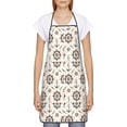 thumbnail image 2 of Naloa 1Pack Adjustable Bib Apron Waterdrop Resistant Cooking Kitchen Aprons for Women Men Chef, Anchors with Rope Print, 2 of 8
