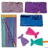 Mermaid Stationery Set in Pencil Case Kit for 12