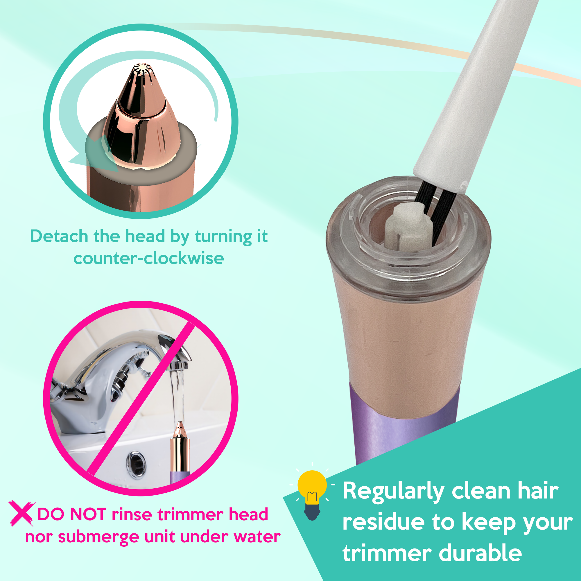 iMusthav Flawless 2-in-1 Facial Hair Remover & Eyebrow Trimmer photo 7