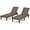 Brown, variant on SSyao Chaise Lounge Chair, Outdoor Rattan Recliner Lounger with 3-Position Backrest, Adjustable Sunbathing Tanning Chair, Patio Furniture for Garden Poolside Deck (Black,1)