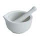 thumbnail image 5 of Tazón de cerámica para moler, utensilios de cocina para el hogar, mortero de porcelana práctico y fácil de usar. Blanco, 5 of 9