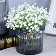 thumbnail image 4 of WEISIPU 16pcs Artificial Full Star Greenery Spray, Real Touch White Fake Flowers for Wedding Bouquets, Centerpieces, Floral Arrangements and Decorations, 4 of 7