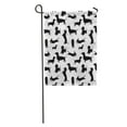 thumbnail image 1 of POGLIP Dachshund Dogs Pattern Nice Silhouette Run Fun Cute Garden Flag Decorative Flag House Banner 28x40 inch, 1 of 2