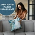 thumbnail image 6 of Americanflat 18"x18" Abstract Marble Design Throw Pillow with Premium Polyester - White and Blue, 6 of 8