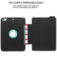 thumbnail image 3 of Mignova For New iPad 9.7 2017/2018 Case Heavy Duty Full Body Rugged Protective Case with Auto Sleep/Wake Up Stand Folio&Three Layer Design for Apple iPad 9.7 inch 2017/2018 (Black+Aqua), 3 of 9