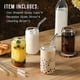 thumbnail image 2 of Juego de 4 vasos con pajita de cristal, vasos de cristal con forma de lata de 16 oz, vasos de cerveza, vasos de café helado, vaso bonito, ideal para whisky, refrescos, 2 of 5
