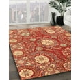thumbnail image 2 of Ahgly Company Indoor Round Abstract Brown Sand Brown Abstract Area Rugs, 6' Round, 2 of 6