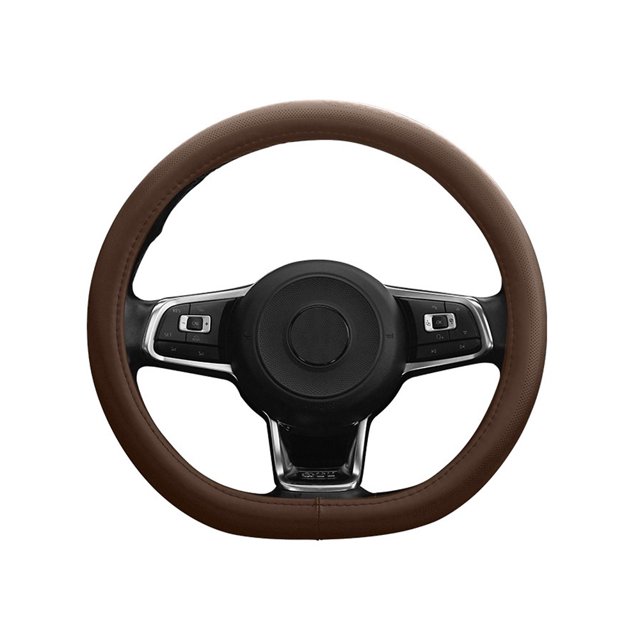 Maiwei Car Steering Wheel Cover Genuine Leather Skidproof Auto Steering-wheel Cover Anti-Slip Universal Embossing