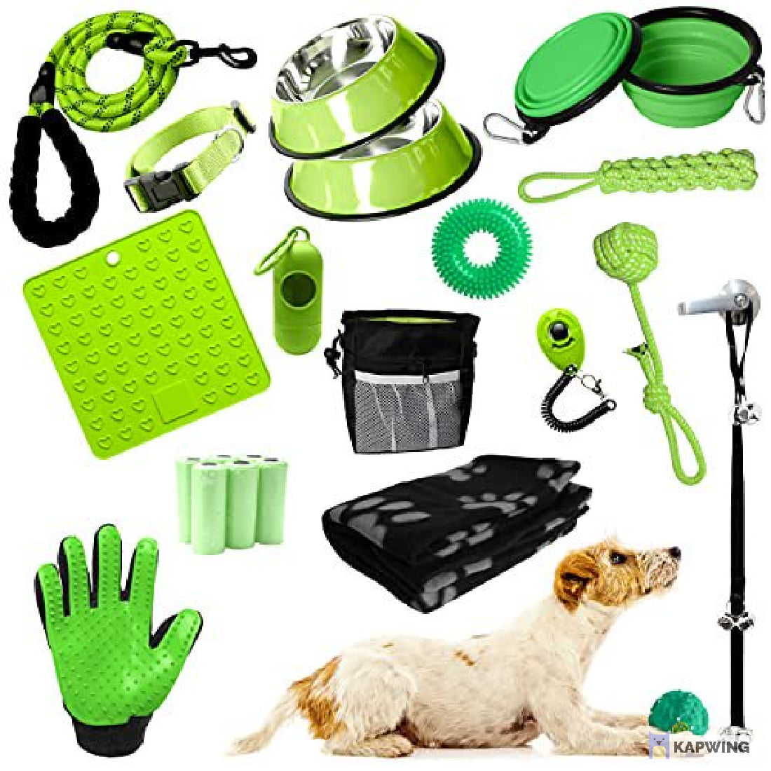 Puppy Starter Kit, Dog Toys/Dog Bed Blankets/Puppy Training Supplies/Dog  Grooming Tool/Dog Leashes Accessories/Feeding,Perfect Welcome Home Gift for  New Puppies 