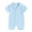 Blue, variant on Bagilaanoe Newborn Baby Girls Boys One-pieces Pajamas Short Sleeve Jumpsuit Sleepwear 3M 6M 12M 18M 24M Infant Romper Casual Clothing