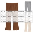 thumbnail image 3 of Karoyedx Joggers for Toddler Girls Toddler Girls Sweatpants Baby Wide Leg Pants Kids Drawstring Baggy Open Bottom Jogger Clothes with Pockets Brown Size,2-3 Years, 3 of 7
