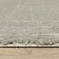 thumbnail image 4 of 2' X 8' Grey And Ivory Geometric Shag Power Loom Stain Resistant Runner Rug, 4 of 8