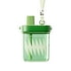 thumbnail image 1 of CHAKO LAB Botella de agua plana portátil (24 OZ 700 ml) con pajita Tritan sin BPA A prueba de fugas Peso ligero Para viajes Gimnasio Fitness Trabajo Camping, etc. Verde, 1 of 1