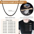 thumbnail image 3 of 1mm-3mm Wax Cord Choker Necklace, Stainless Steel Clasp Thin 16"-32"Mens Necklace,32 Inches-2mm Wide-Black, 3 of 8