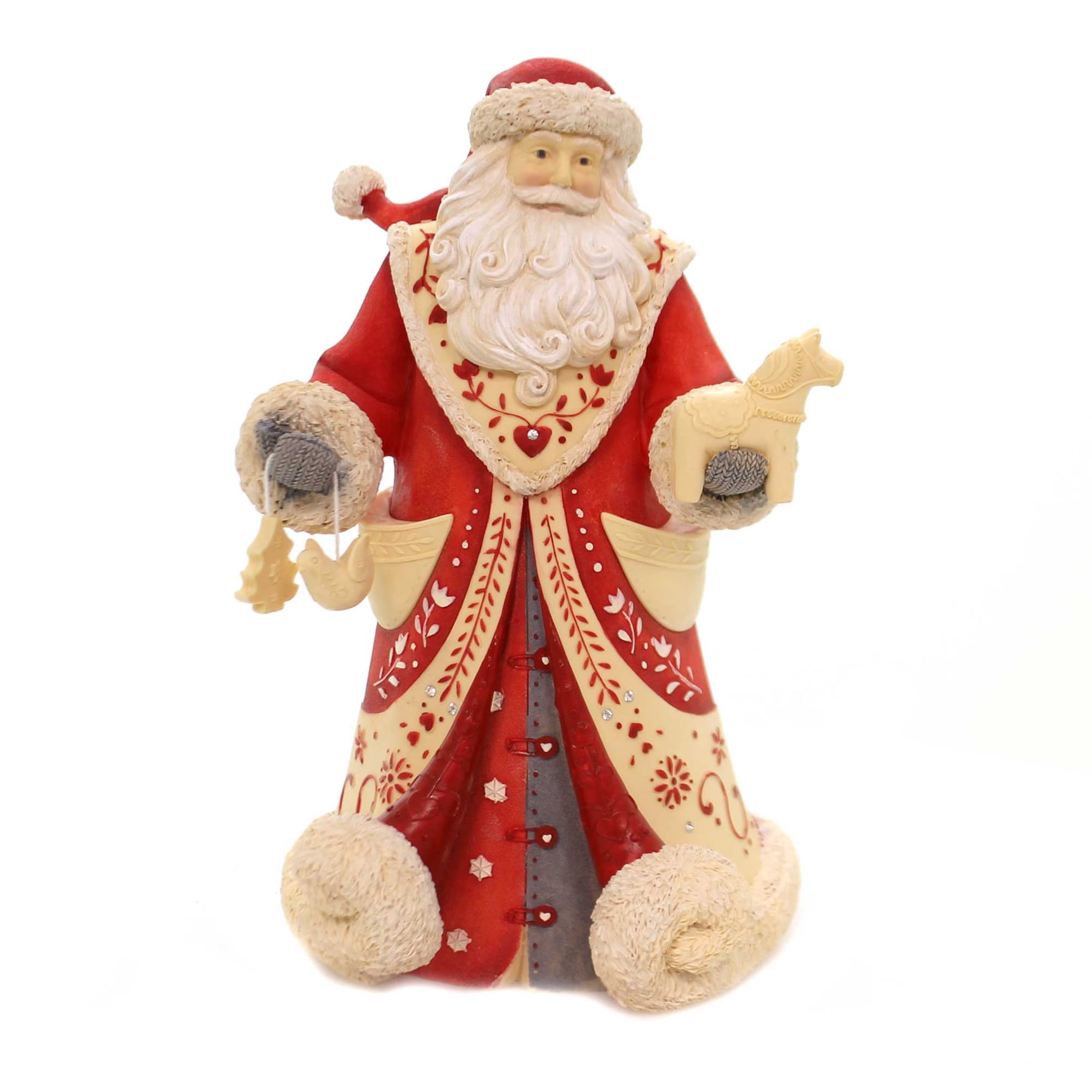 Christmas GOD JUL! Polyresin Santa Toys 6001375 - Walmart.com
