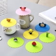 thumbnail image 1 of Tapa de taza de silicona a prueba de fugas y polvo Tapa única Tapa de taza de té de cerámica universal Marca Tapa de taza de té multifuncional, 1 of 4