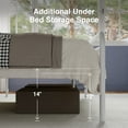 thumbnail image 2 of Novilla Metal Bed Frame Twin Size - Modern Minimalist Victorian Style with Headboard, 2 of 8