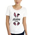 thumbnail image 2 of Gibobby Casual Playera de Manga Corta para Mujer Conejo Pascua Estampado suelto Camiseta corta Tema festivo Manga corta(Blanco,G), 2 of 4