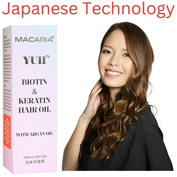 YUII Biotin & Keratin Hair Oil with Argan oil